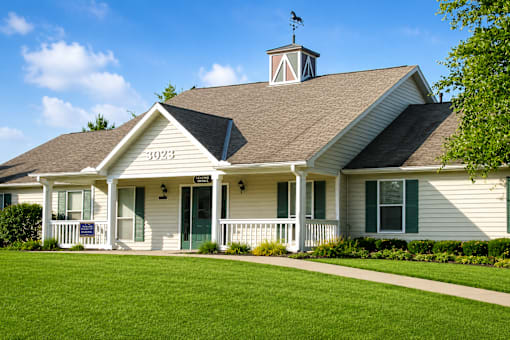 A house with the number 1023 on the front door.