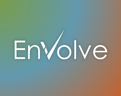The image features the word "Envolve" in a large, elegant font.