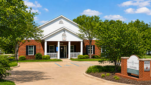 A church with a sign that says "Missionary Training Center".