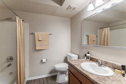 Bathroom with mirror at Hickory Lake, Tennessee, 37013