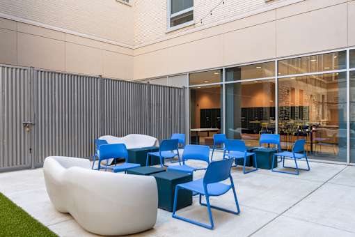 Open Air Patio at Residences at Delmar Divine, Missouri, 63112