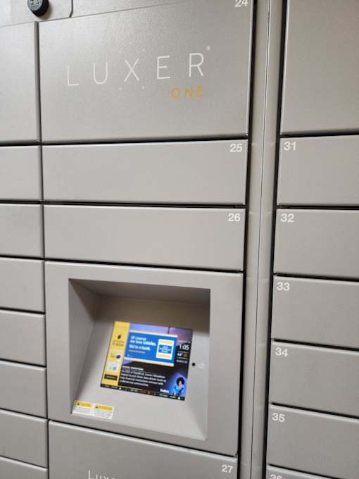 A LUXERONE safe deposit box with a digital lock.