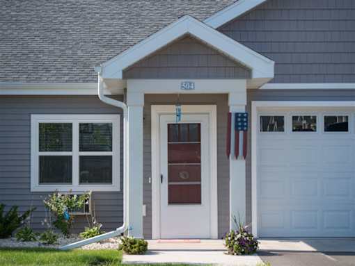 A house with the number 504 on the front door.