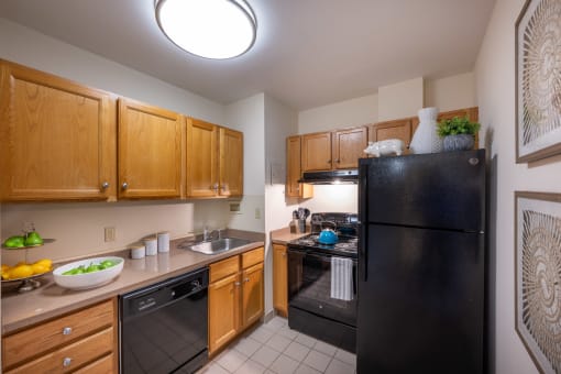 the atherton kitchen model apartment