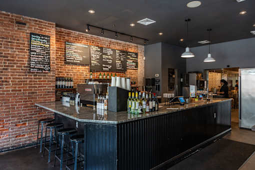 Den Den Cafe interior and bar