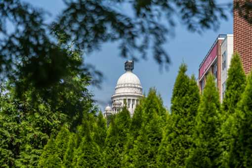 The Rhode Island Statehouse.