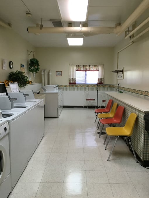 Laundry Room at Bridgeport Manor Bridgeport, West Virginia.