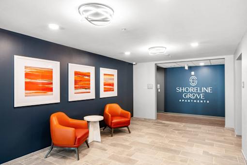 Seating Area at Shoreline Grove Apartments in Branford CT.