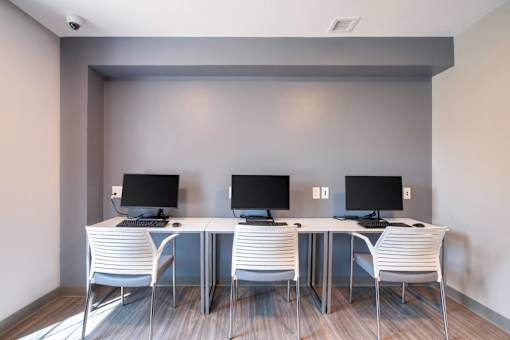 Computer Room at Shoreline Grove Apartments in Branford CT.