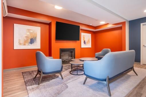 Community Room at Shoreline Grove Apartments in Branford CT.