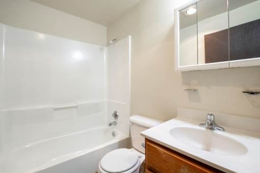 Bathroom with tub and vanity at Blue Ridge Estates Apartments, Richmond