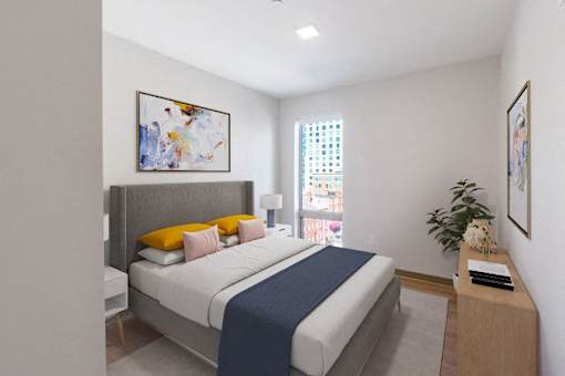Bedroom With Plenty Of Natural Lights at Pok Oi Residences, Boston, 02111