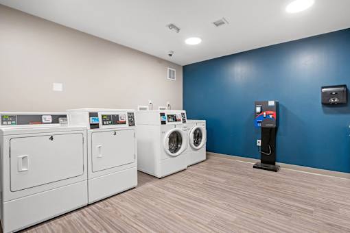Community Laundry Room at Shoreline Grove Apartments in Branford CT.