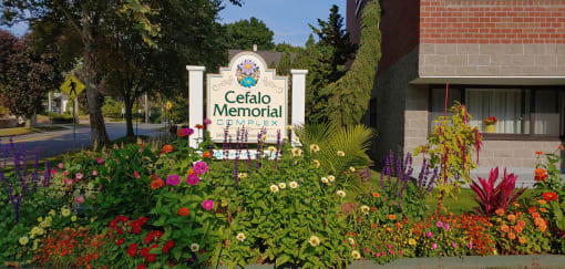 Front Entrance Signage  at Cefalo Memorial Complex, Melrose, MA 02176
