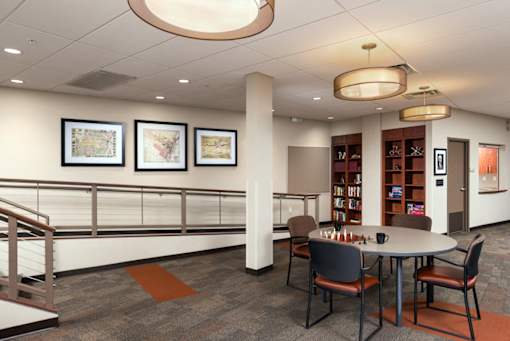 Community Clubroom at Ohav Sholom Apartments in Albany, NY.