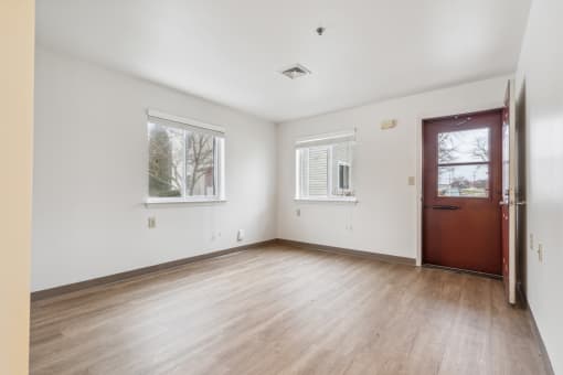 Living Room Layout With Vinyl Flooring  at Pheasant Hill Estates, Harrisburg, PA, 17110
