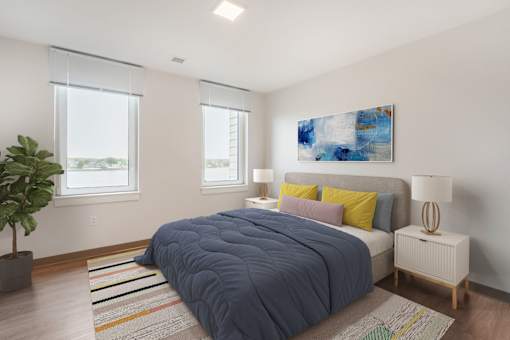 A bedroom in Leefort Terrace, Salem, MA