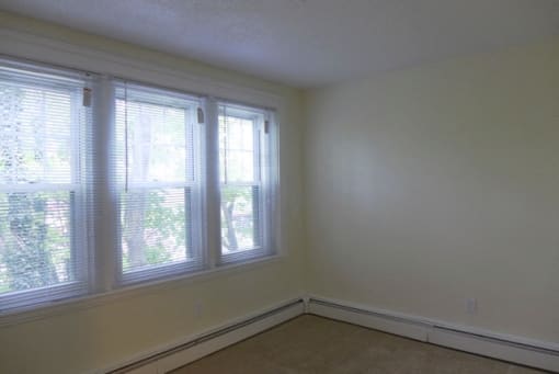 Living Room With Window at Conway Court, Roslindale, MA