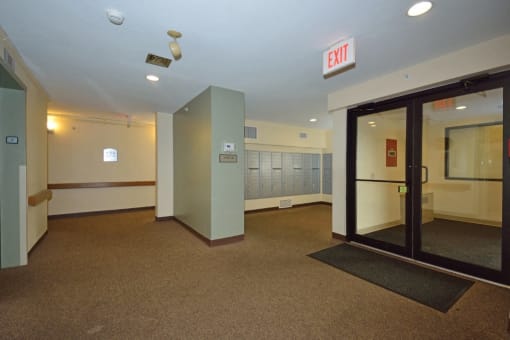 Entrance Way And Lobby At Sycamore Place Apartments.