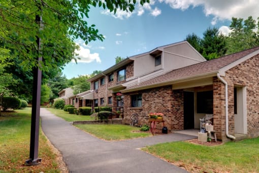 Exterior Walkway Countryside Apartments.