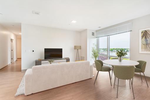 Living Room and Dining Area in Leefort Terrace in Salem, MA