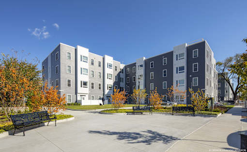 Exterior Street at The Anne M. Lynch Homes at Old Colony, South Boston, Massachusetts