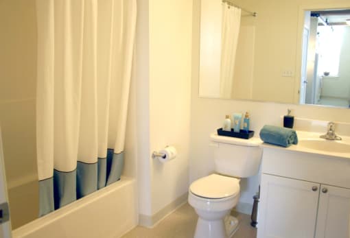 Full Bathroom With Bathtub And Shower  at The Cordovan at Haverhill Station, Haverhill