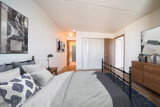 Spacious Bedroom with Lots of Storage at Highpoint Towers Apartments, Pennsylvania