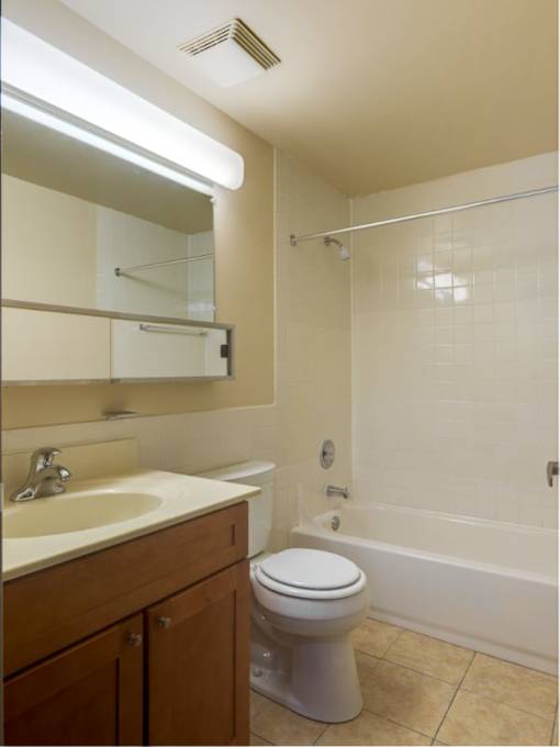 Full Bathroom Shower and Tub at Chatham West Apartments, Massachusetts