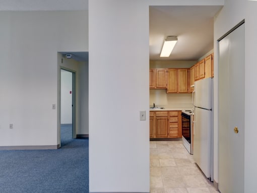 Senior housing - kitchen at Robinson Cuticura Mill Apartments in Malden , MA