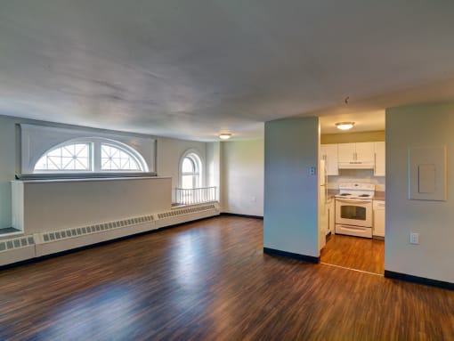 Empty Living Room at Chapman House, E. Boston, Massachusetts, 02128