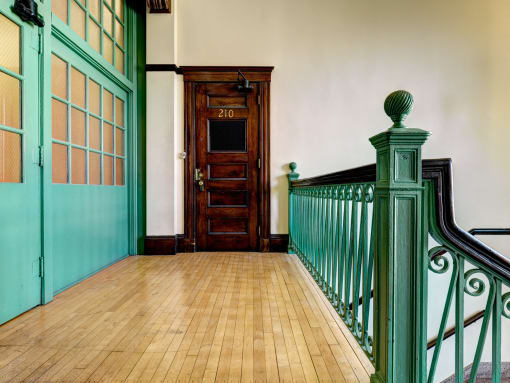 Interior Staircase at Chapman House, E. Boston, Massachusetts