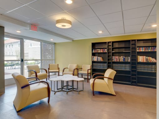 Community Room with Library at Jaclen Tower, Beverly, 01915