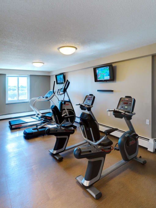 Fitness Center at Jaclen Tower Apartments in Beverly, MA.