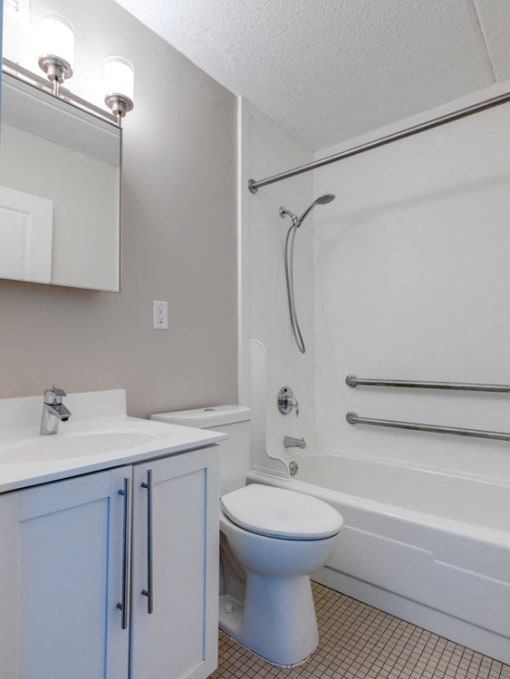 Bathroom At Quincy Tower In Boston, MA.