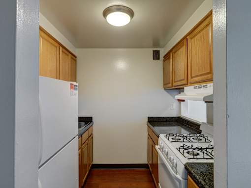 Fully Applianced Kitchen Area. at Dorado Apartments, New York, 10701