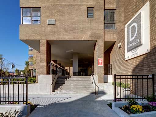Exterior Main Enterance. at Dorado Apartments, Yonkers, 10701