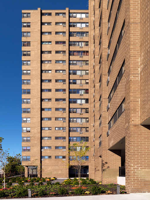 High Rise Exterior. at Dorado Apartments, Yonkers, New York