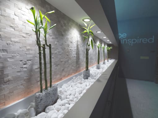 Bamboo decor at Robinson Cuticura Mill Apartments in Malden , MA
