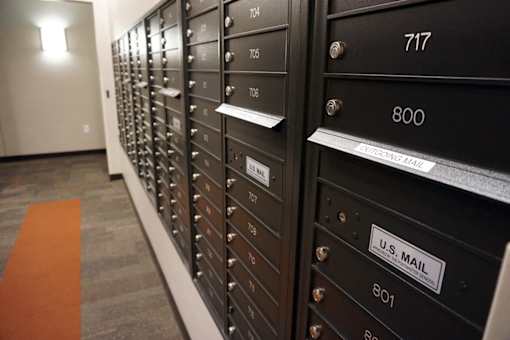 Mail Room at Ohav Sholom Apartments in Albany, NY.