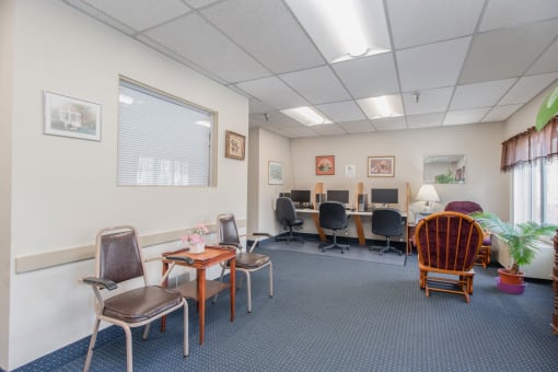 Resident Community Room at Bridgeville Tower Bridgeville, Pennsylvania.