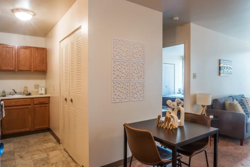 Open Floor Plan with Kitchen, Dinning and Living Room at May Building Apartments, Pittsburgh, PA, 15222