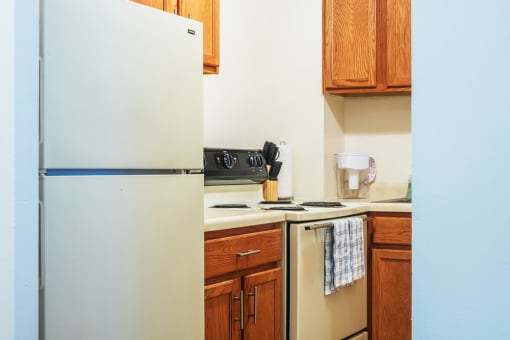 Fully Applianced Kitchen at May Building Apartments, Pittsburgh, 15222