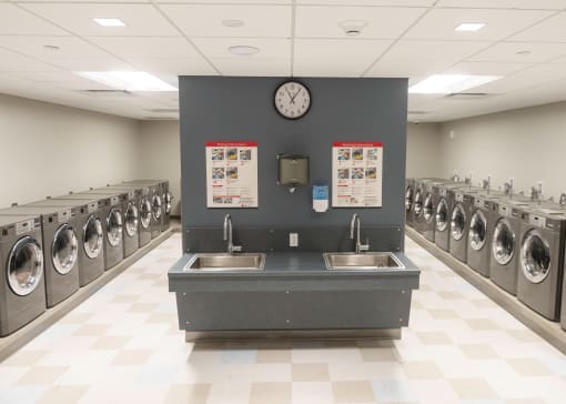 Community Laundry Room at Highpoint Towers Apartments, Erie, PA