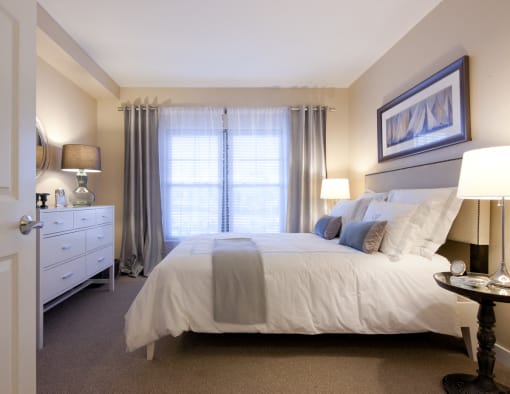 Bedroom at Ocean Shores Apartments in Marshfield, MA