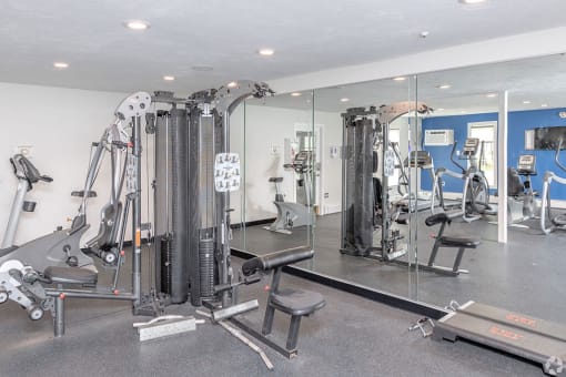 Fitnesss Center  at Station Pointe Apartments, Mansfield, 02048