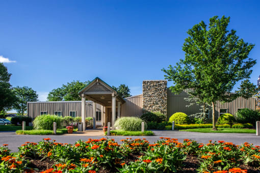 Exterior View of Leasing and Management Office. at Pheasant Hill Estates, Harrisburg, PA