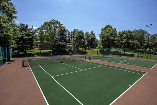 Lighted Tennis Courts at Williamsburg Estates, Pennsylvania, 17112