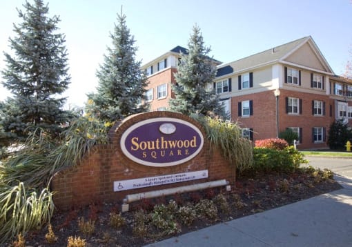 Monument Signage Southwood Apartments.