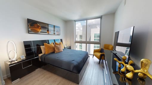 Bedroom at Douglas Enclave, Miami, FL.